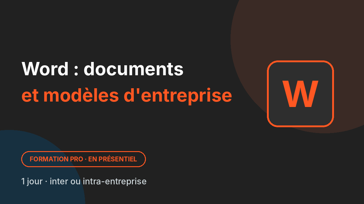Word : documents professionnels et modèles d'entreprise